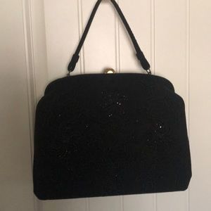 Vintage/antique black Soure’ Bag, New York, black